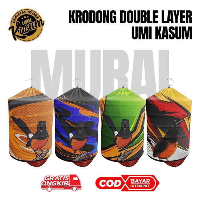 New Kerodong Murai Batu Double Layer Umi Kasum Kerodong Bulat Motif 10 Kmm