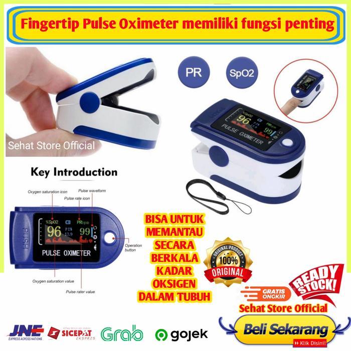 Oximeter Jari Oksimeter Oxymeter Oximetery Alat Pengukur Oksigen Darah #Gratisongkir