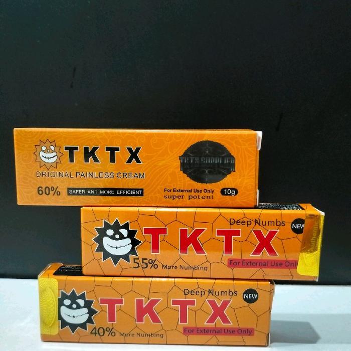 Tktx 75- 60%-55%-40 Numbing Cream Untuk Tattoo/Sulam Alis/Anastesi