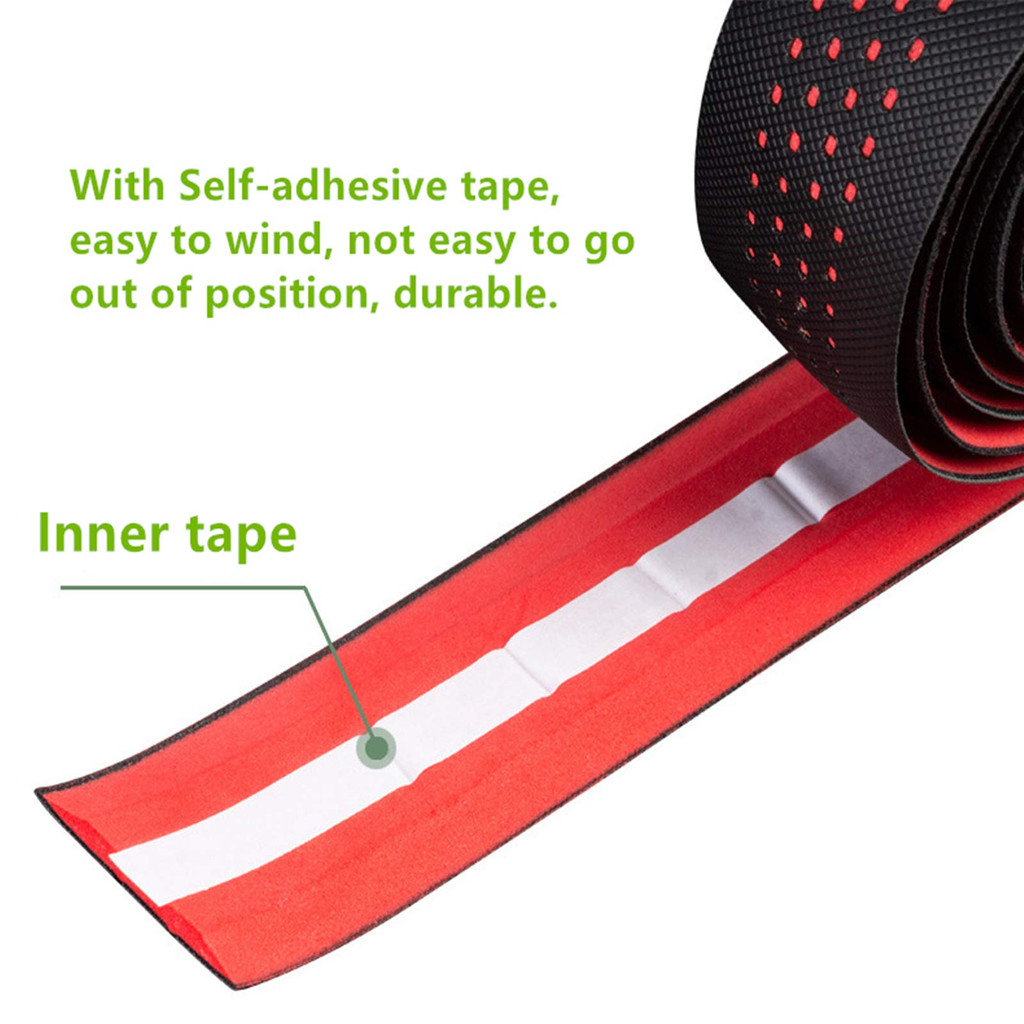 1Pair Road Bike Handlebar Tape Anti Slip Silicone Gel Handlebar Tape Shock Absorption Cycling Bar