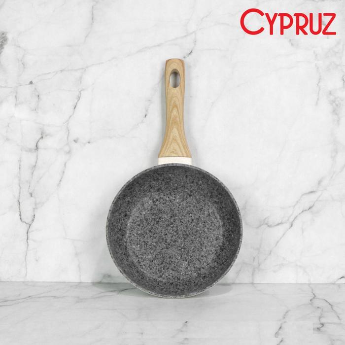 Promo Cypruz Fp 0702 Fry Wok 18 Cm White Granite Series