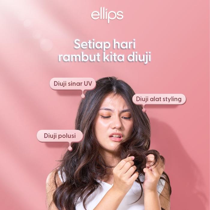 Ellips Hair Vitamin Pro Keratin Smooth & Silky Jar 50 Butir Vitamin Rambut Untuk Rambut Mengembang