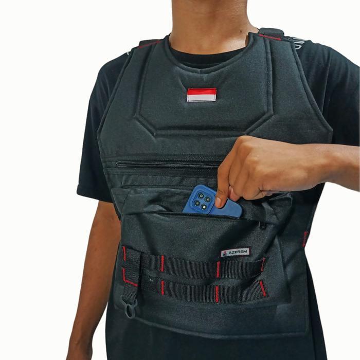 Eiger - Tas Dada Rompi Motor Touring Multifungsi Kantong Depan Dobel Besar Pelindung Dada Serbaguna