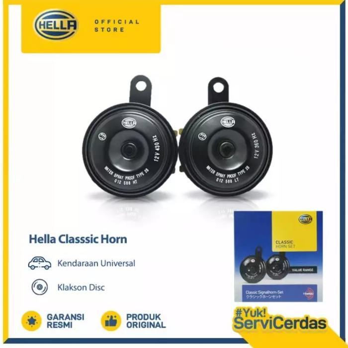 KLAKSON HELLA DISC CLASSIC 12V ORIGINAL HELLA KLAKSON MOTOR MOBIL