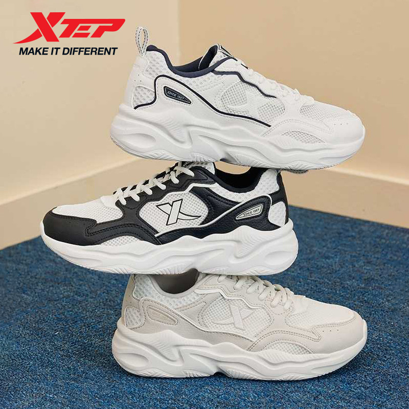 Xtep Sports Shoes Fashion Comfortable Casual Shoes For Women Autumn Increase Durability Leisure