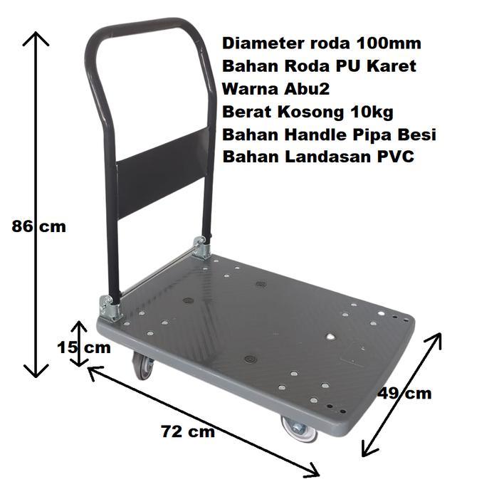 ABU2 Trolly Dorong Heavy Duty 150kg - Kereta Dorong Barang - Troli