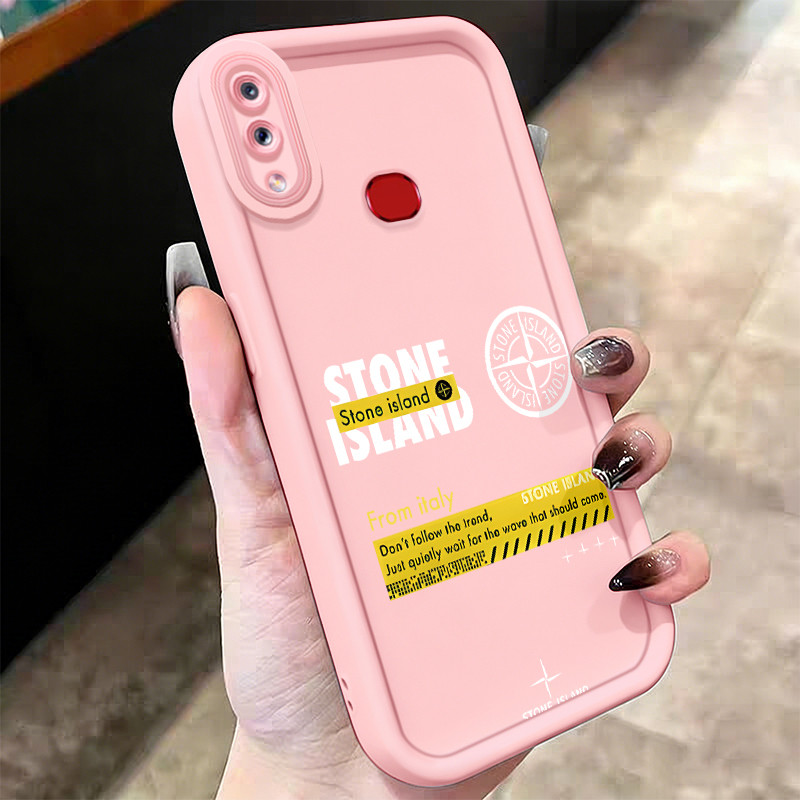 Casing Hp untuk Samsung Galaxy A10s M01s Case Rusak Stone Island Kasing silikon Cesing Softcase Anti