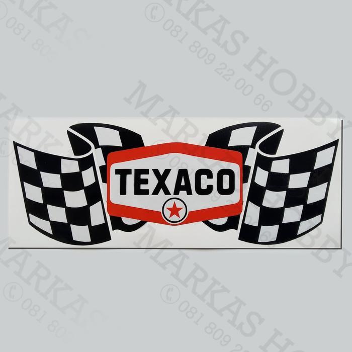 STIKER TEXACO FLAG COMBINATION ASLI
