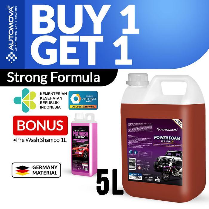 Shampo Touchless Sabun Cuci Mobil Motor Tanpa Sentuh Automova Power Foam Blaster 5 Liter Shampoo