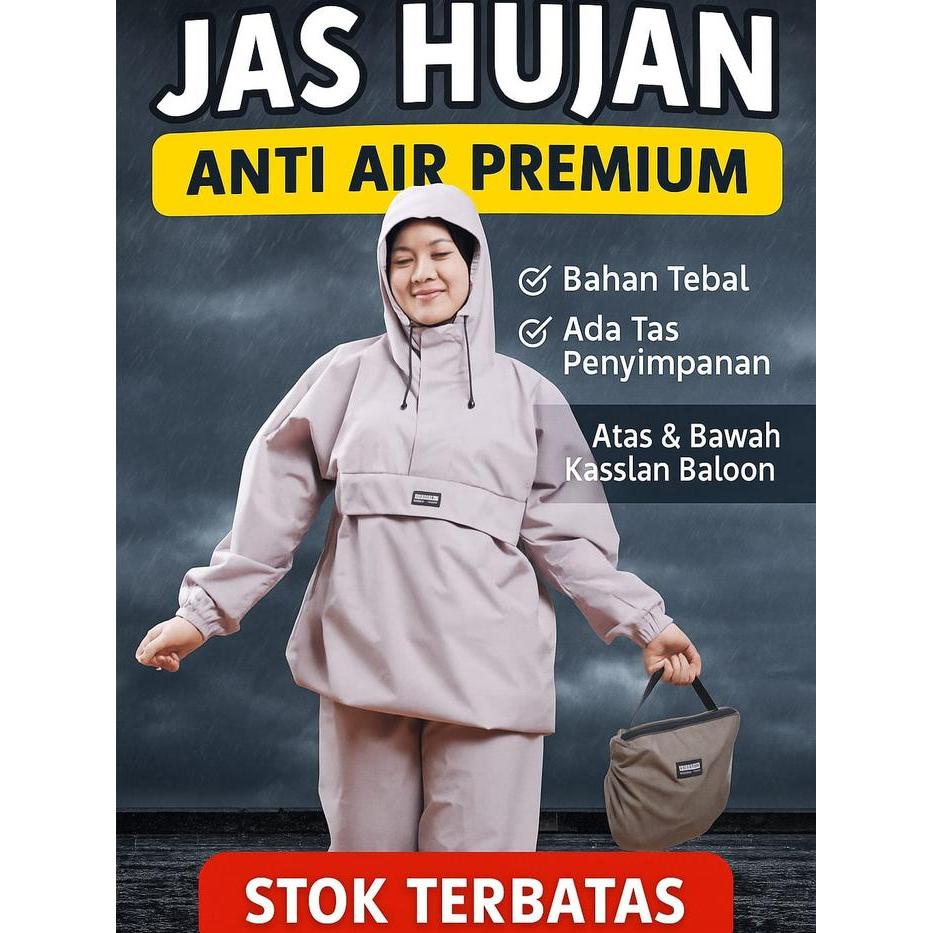Jas Hujan Kangaroo Raincoat Anti Air Pria Wanita Kekinian Terpopuler Terbaik Raincoat Waterproof