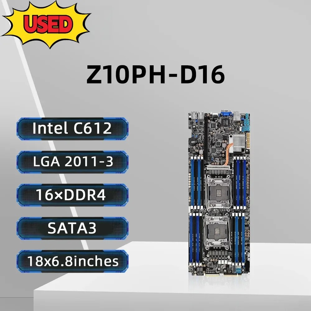 ASUS Z10PH-D16 Motherboard Support E5-1680 v4 E5-2699 v3 E5-2699 v4 E5-1600 v4 CPU 16DDR4 1024GB LGA