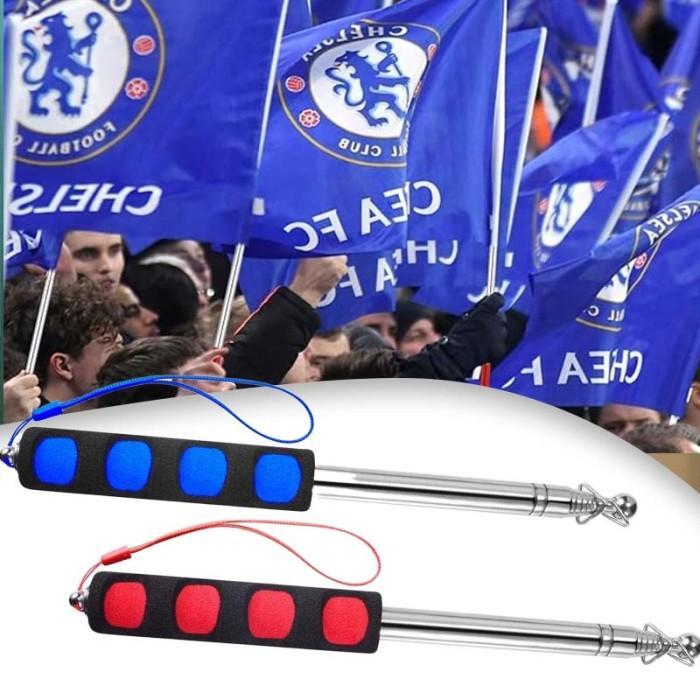 2m Tiang Bendera Teleskopik Tongkat Bendera Tour Leader Adjustable Tiang Bendera Portable Bendera