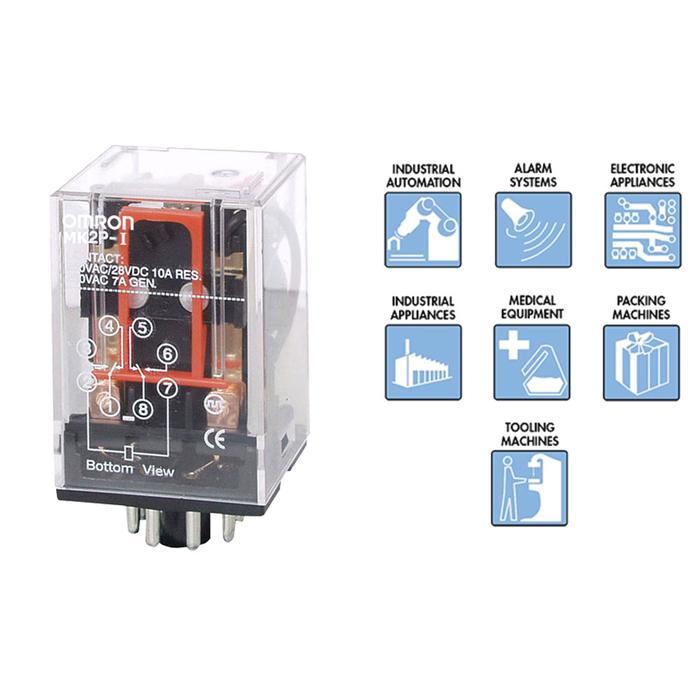 "New" RELAY MK2P 12V OMRON / RELAY MK2PN 24VOLT OM / RELAY MK2P-I 220V 8KAKI