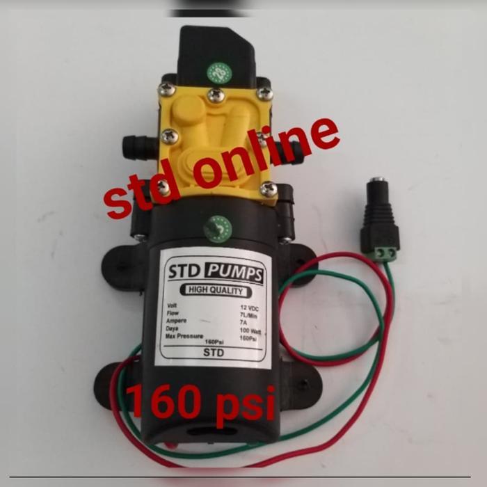 DISKON PUMP ASSY 12V 160PSI STD PUMPS POMPA STEAM DC DINAMU POMPA DINAMO DC