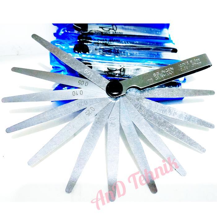 Feller Gauge / Puller Stelan Klep 13 Blade 0.05-1.00 Terompet Germany #Gratisongkir