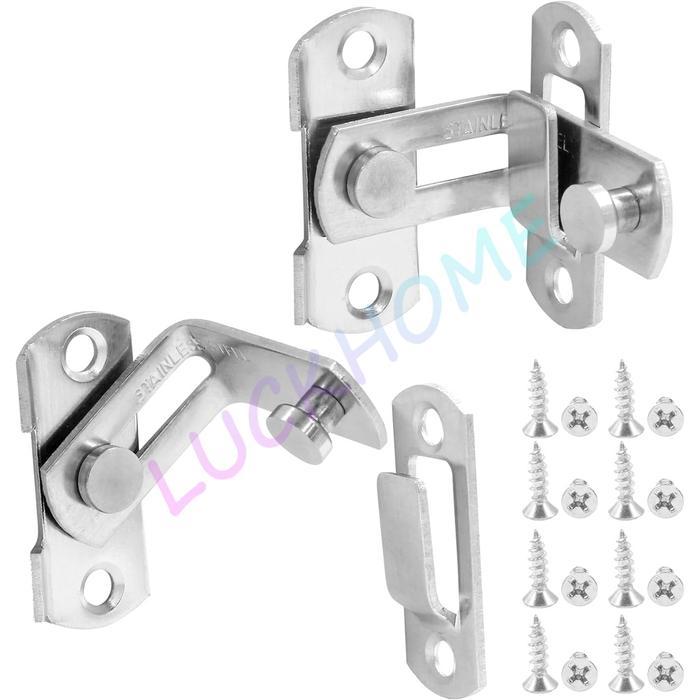 Grendel Overpal Grendel Slot Pintu Siku dan Kait Slot Pintu Geser Sliding Grendel Pintu Geser