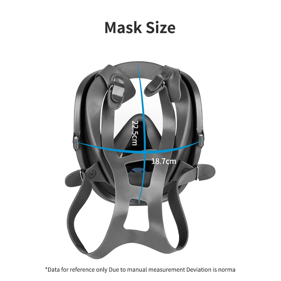 Acid/Organic 7 in 1 Gas Mask K6800 Mask Respirator Paint Chemical Pesticide Laboratory Dustproof