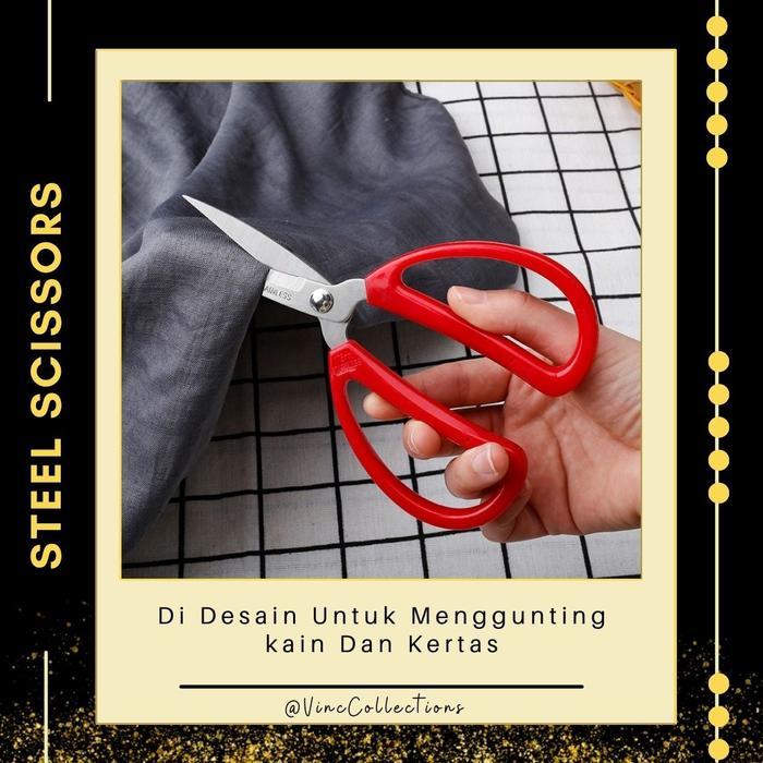 Gunting Kodok Pemotong Kain / Gunting Kodok Serbaguna / Gunting Merah Kodok