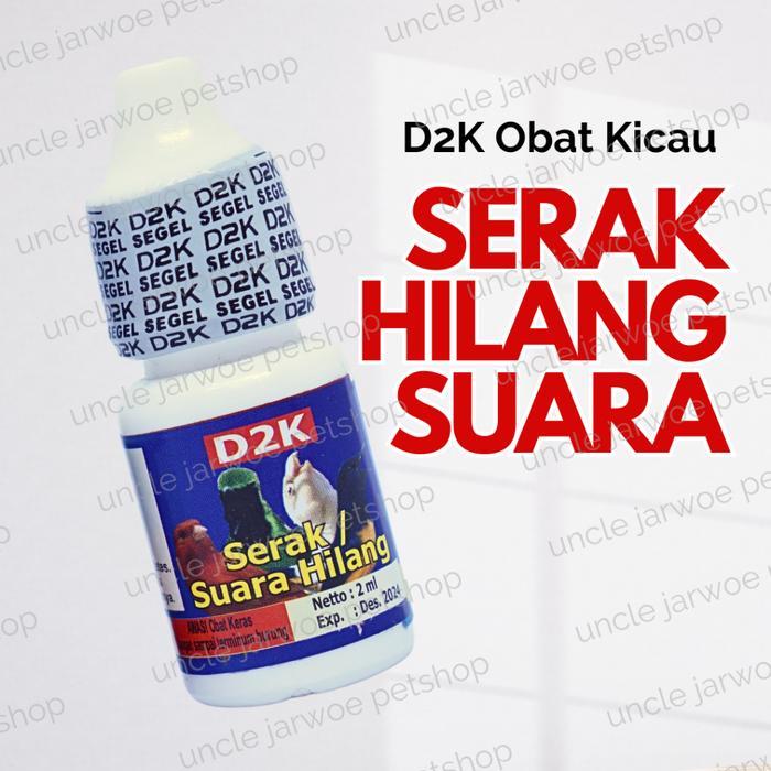 Serak Suara Hilang D2K Obat Burung Sakit Pernafasan Sesak Membasmi Kutu Pasti Ori