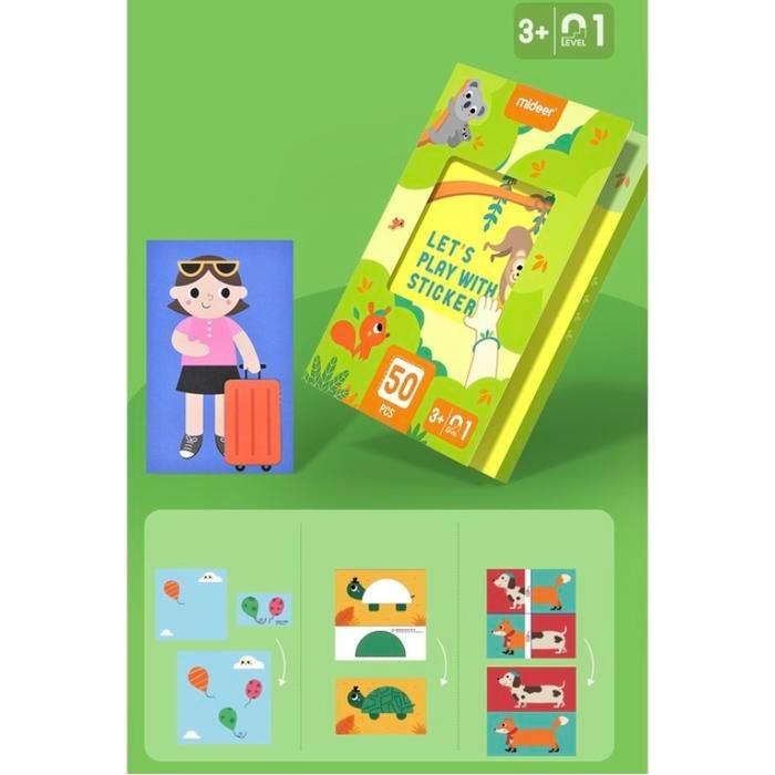 Mideer Let'S Play With Sticker Buku Stiker Anak Kids Book #Gratisongkir