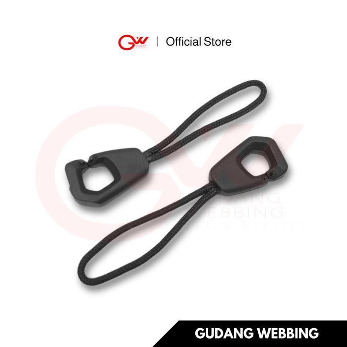 Tarikan Risleting Puller Zipper Puller CRAB HITAM