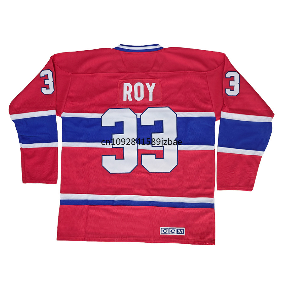 Jean Beliveau Jersey Canada Montreal Retro Ice Hockey Jerseys 33 Patrick Roy Jersey 29 Ken Dryden
