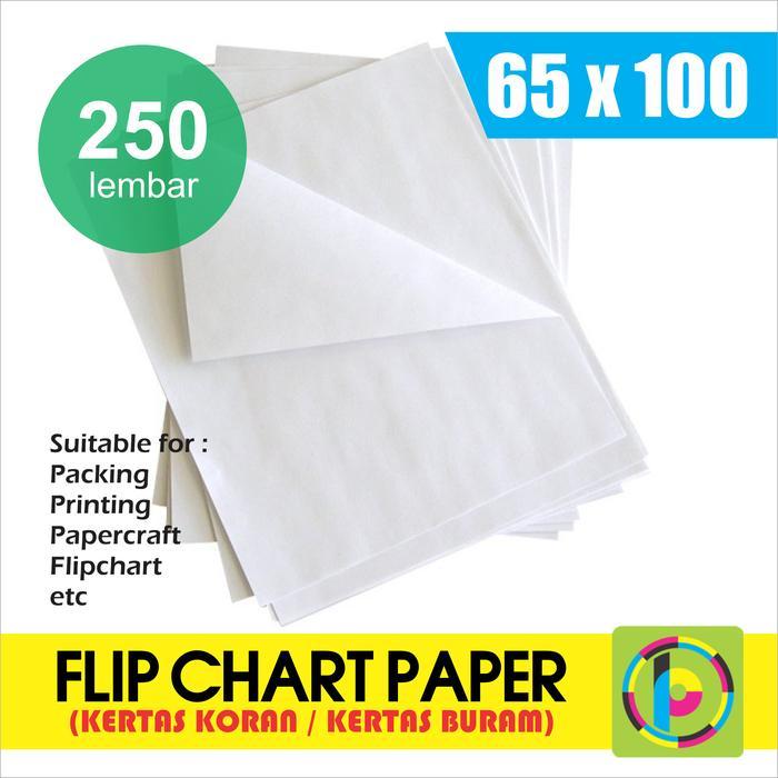 Flip Chart Paper / Kertas Koran untuk Presentasi Ukuran 65 x 100 cm