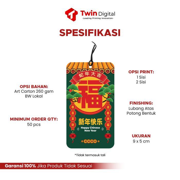Hang Tag Imlek Custom - Kartu Ucapan Chinese New Year