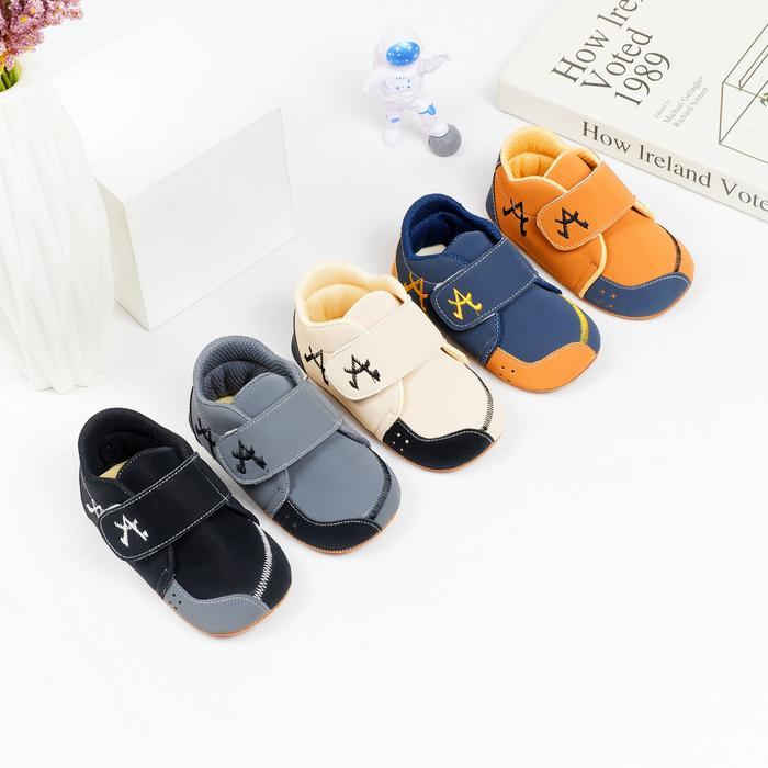 SAIBA BABY KIDS Sepatu Bayi Prewalker Laki-laki Perempuan Umur 2-12 Bulan Model Bordir A Ringan