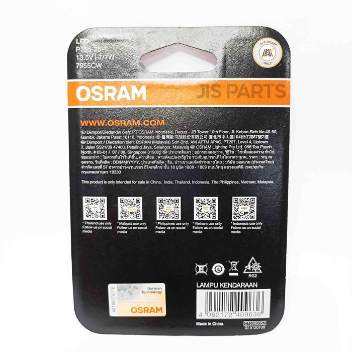 FREE ONGKIR BOHLAM LAMPU DEPAN OSRAM LED MOTOR BEAT VARIO SPACY BEAT FI SCOOPY LAMA VARIO 125