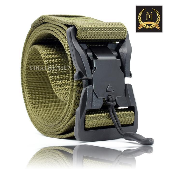 [Y&H] IKAT PINGGANG PRIA CANVAS SABUK NYLON MILITARY TACTICAL BELT