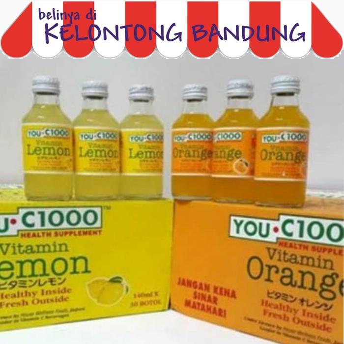You C1000 140Ml Vitamin C 1000 Lemon / Orange 140 Ml Kaca - Dus Karton