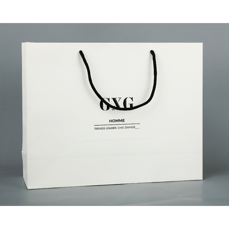 Custom UV Printing Paper Gift Packaging Bag With Handles,Reusable Paper Shopping Packaging Bag With