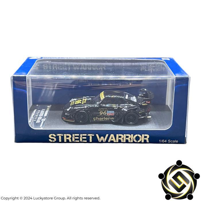 Street Weapon Warrior 1:64 RWB Porsche 993 Charlene Black Low GT Wing Spoiler Limited
