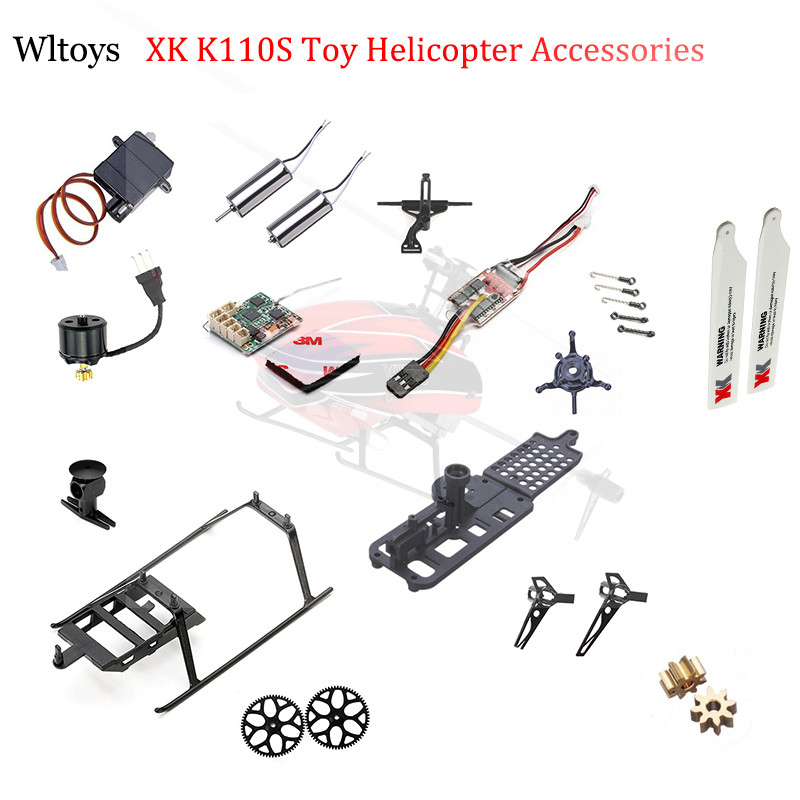 Original Wltoys XK K110S RC Helicopter Parts Accessories Brushless