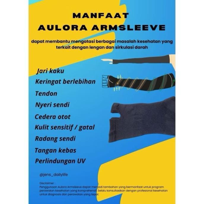 PROMO Aulora armsleeve sarung tangan kesehatan , Arm sleeve aulora ,Armsleeve aulora ,manset