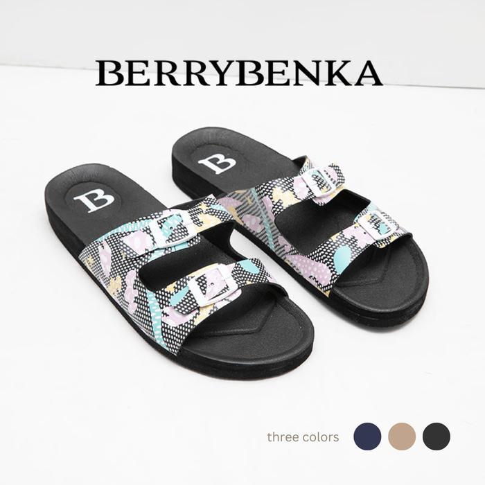 BERRYBENKA - SANDAL WANITA SOFIA SONIA PRINTED SANDAL SENDAL CEWEK ORIGINAL QUALITY
