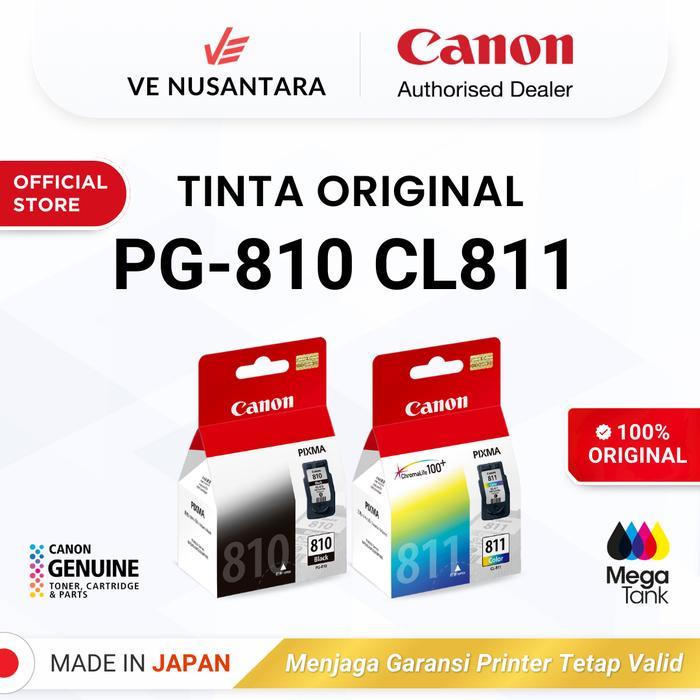 TERBARU 100% ORIGINAL Tinta Canon PG 810 CL 811 - Printer iP2770 MP258 MP287 - Tinta Asli