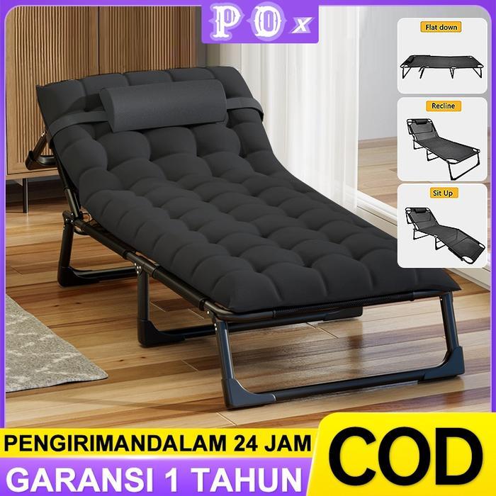 kursi malas lipat/kursi malas/kursi lipat/kursi santai/kursi lipat dengan kasur lipat