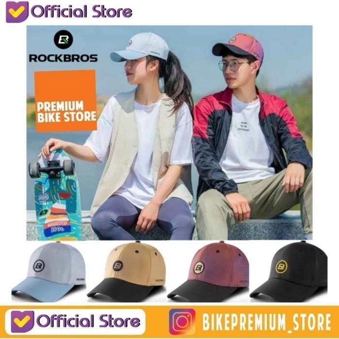 TOPI OLAHRAGA SEPEDA ROCKBROS LF8041 OUTDOOR CAP SPORT HAT PRIA WANITA