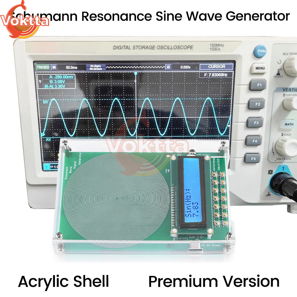 DC 5V Schumann Resonance Frequency Pulse Wave Generator Adjustable Signal Generator Audio Resonator 