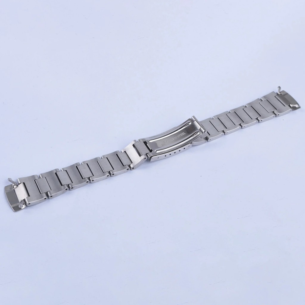 19mm Vintage 316L Hollow Curved End Strap Band Bracelet for Seiko Watch 6139-6002 6000 6001 6005