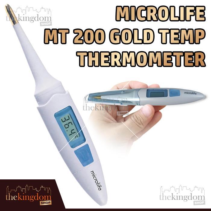Microlife Mt 200 Mt200 Gold Temp Thermometer Termometer Fleksibel Alat Pengukur Suhu Tubuh Badan