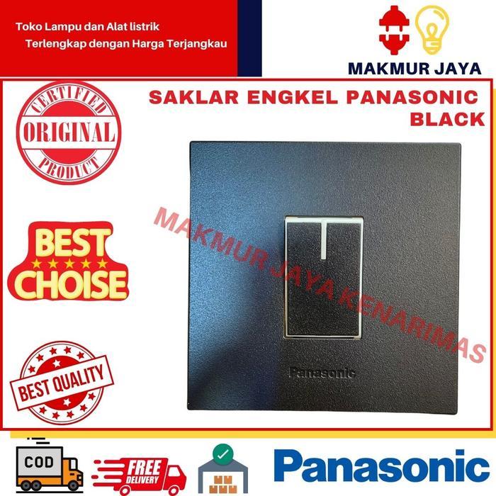 New Saklar Engkel Panasonic E-Style Hitam / Panasonic Saklar Hitam