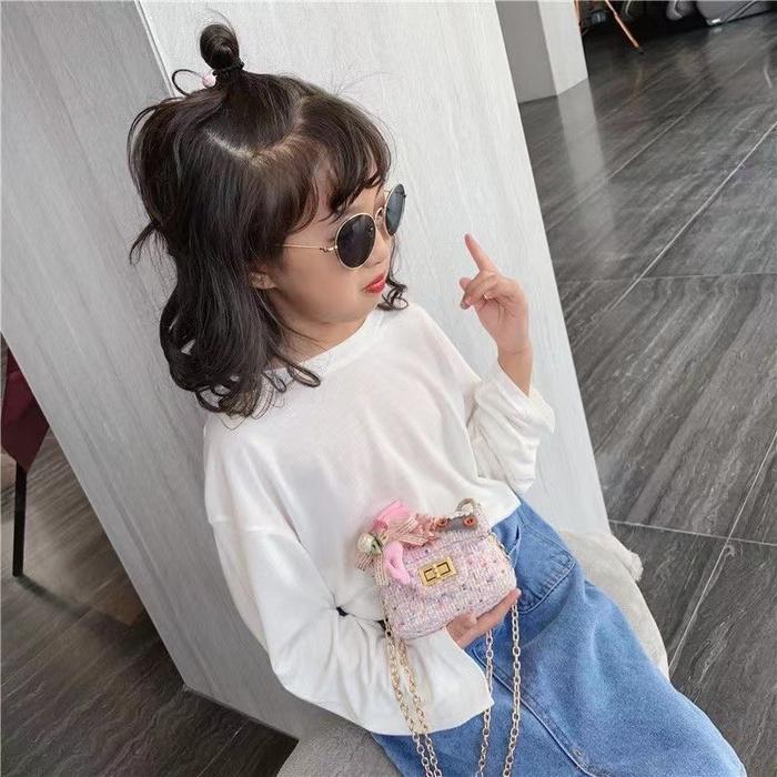 Sale- Tas Anak Selempang / Sling Bag Anak/ Tas Aksesori Mutiara Lucu Tr-22
