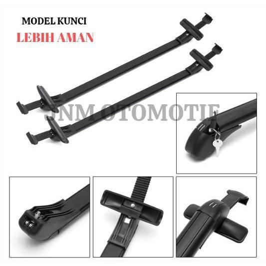 CROSS BAR KAKI ROOF RACK BAGASI ATAS MOBIL AVANZA / XENIA 2004- 2021 MEREK PLATINUM 2 PCS MODEL