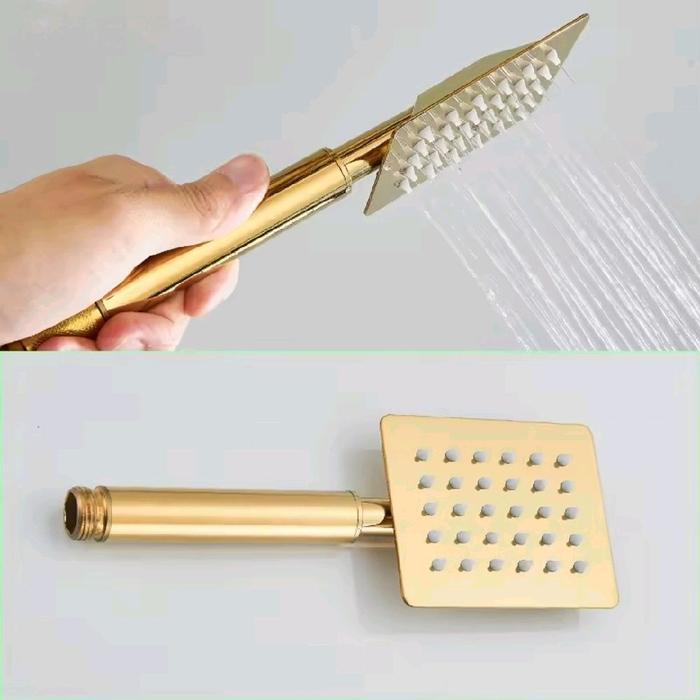 Head Shower Mandi / Kepala Shower Gold Stainless
