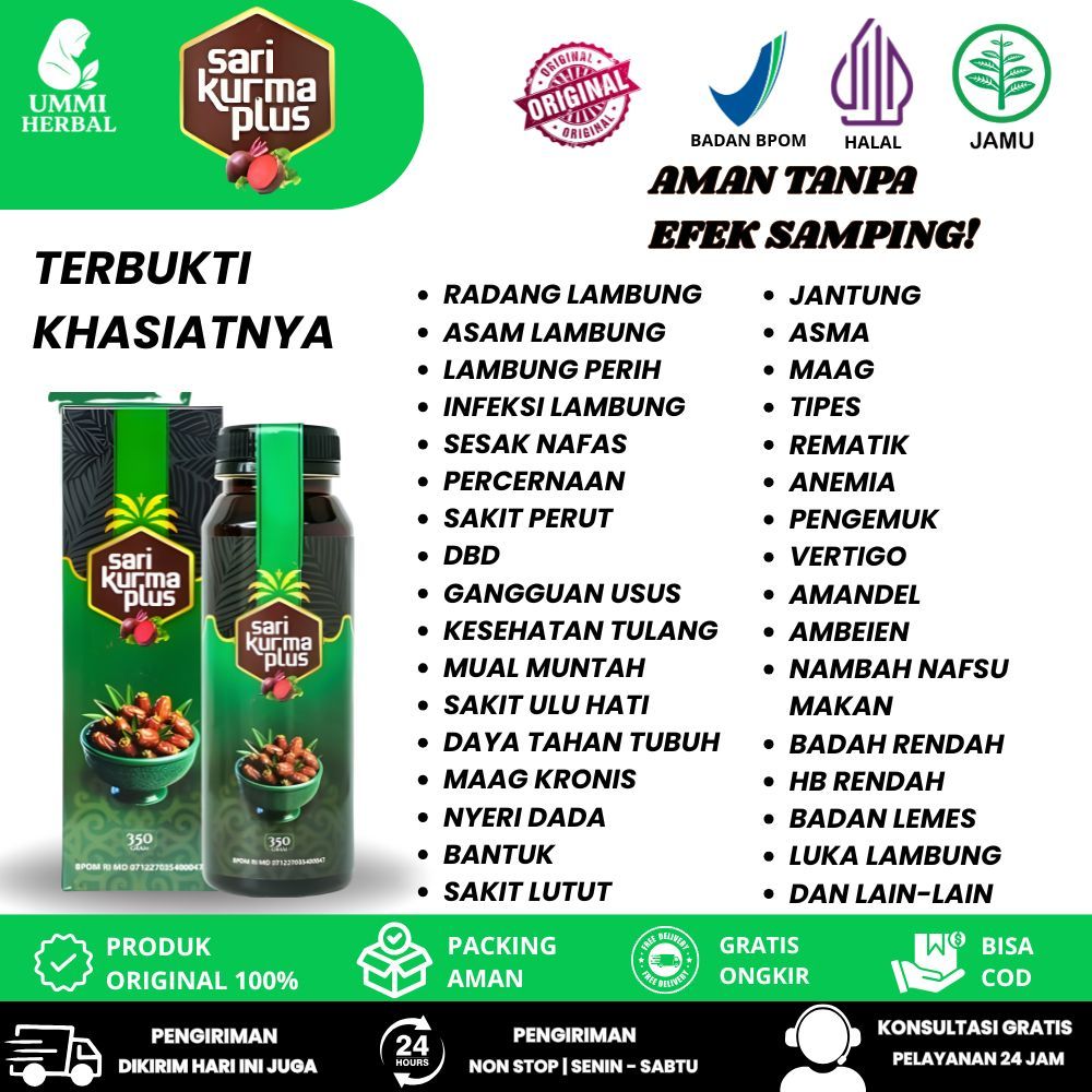 Sari Kurma Plus Herbal Untuk Demam BErdarah Anemia Aplastik Penambah Hb Dll PALING AMPUH NAMUN SETIA