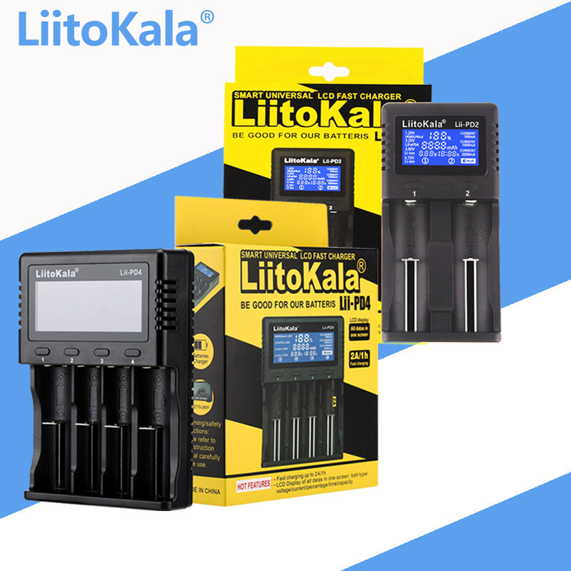 LiitoKala Lii-PD4 Lii-M4 Lii-600 Lii-500 Lii-S8 Lii-PD2 18650 Charger 18350 26650 10440 14500 16340
