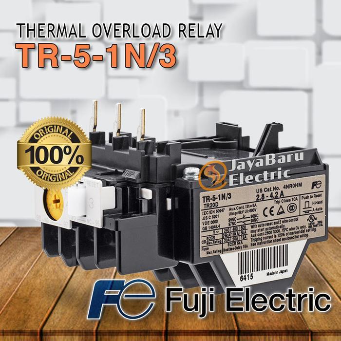 Thermal Overload Relay Fuji Tr-5-1N/3 Tr51N Tr5-1N